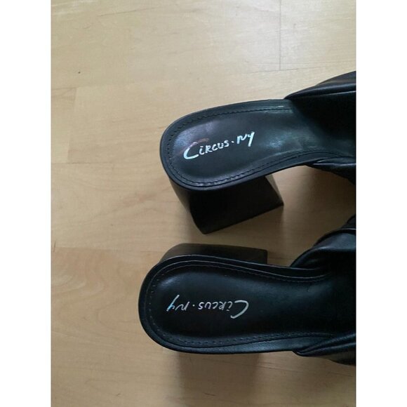 CIRCUS NY Sam Edelman "Marianna" sandal slide black block heel. - Picture 5 of 10